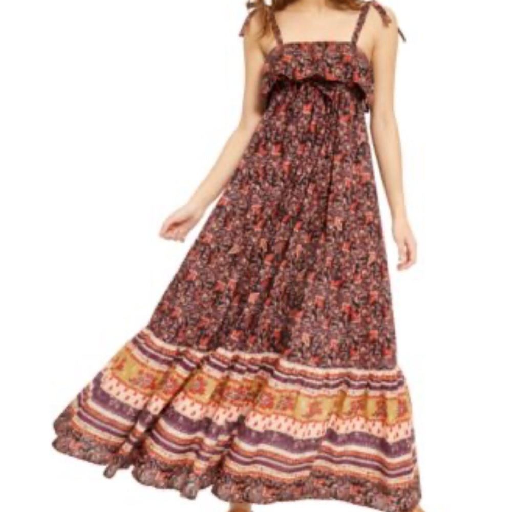 COPY - Free People Tangier Babydoll Floral Maxi large - Picture 2 of 12
